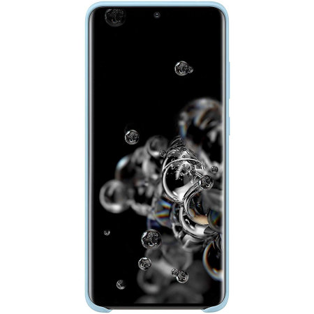 Coque Officielle Samsung Galaxy S20 Ultra Silicone Cover – Bleu ciel