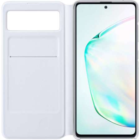 sense Departure Orderly Official Samsung Galaxy Note 10 Lite S-View Flip Cover Case - White