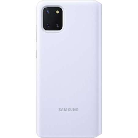 Housse officielle Samsung Note 10 Lite S-View Flip Cover – Blanc