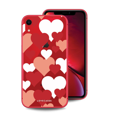 Coque iPhone XR LoveCases Cœurs d'amour de Saint Valentin