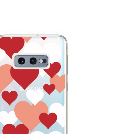 LoveCases Samsung S10e Love Hearts Clear Phone Case