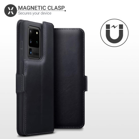 Olixar Slim Genuine Leather Samsung Galaxy S20 Ultra Wallet Case