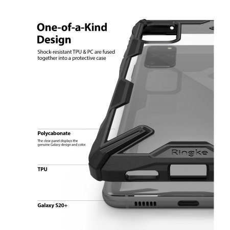 Ringke Fusion X Samsung Galaxy S20 Plus Tough Case - Black
