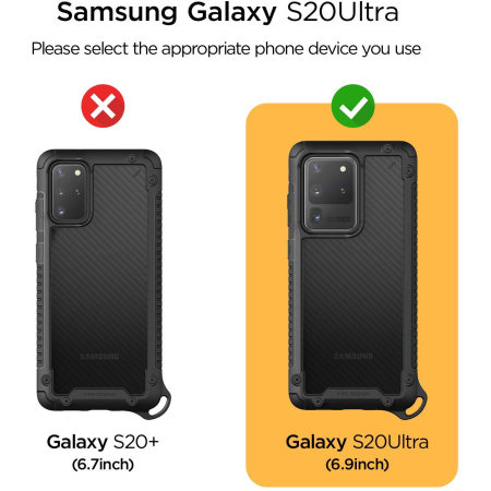 VRS Damda Crystal Mixx Pro Samsung Galaxy S20 Ultra Case -Carbon Black