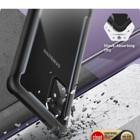 i-Blason Ares Samsung Galaxy S20 Plus Hülle Und Schirm-Schutz Schwarz
