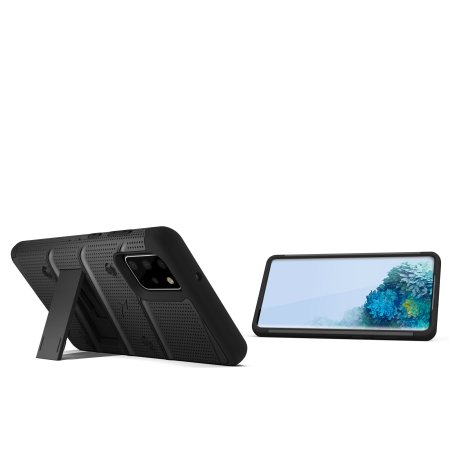 Zizo Bolt Samsung Galaxy S20 Plus Kotelo sotilaallinen - Musta