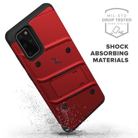 Zizo Bolt Samsung Galaxy S20 Plus Tough Case - Red