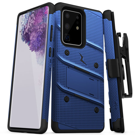 Zizo Bolt Samsung Galaxy S20 Ultra Tough Case - Blue