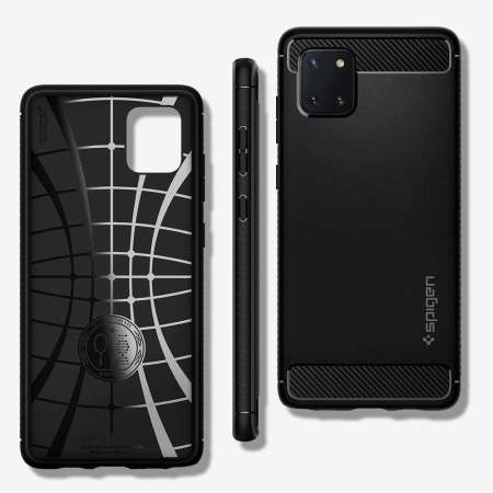 Spigen Rugged Armor Samsung Galaxy Note 10 Lite - Matte Black