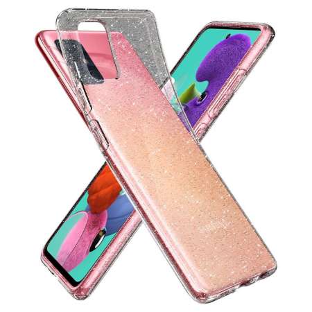 Spigen Liquid Crystal Glitter Samsung Galaxy A51 Case - Kristallquarz