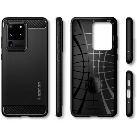 Spigen Rugged Armor Samsung Galaxy S20 Ultra - Matte Black