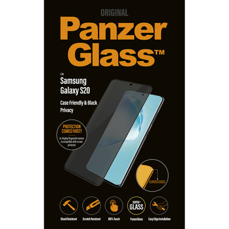 PanzerGlass Samsung S20 Case Friendly Privacy Glass Screen Protector