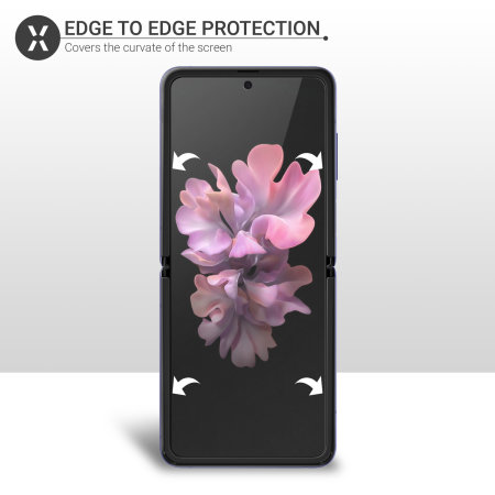 Olixar Samsung Galaxy Z-Flip Film Screen Protector 2-in-1 Pack