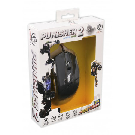 Rebeltec Punisher 2 Extreme Precision Gaming Mouse - Black