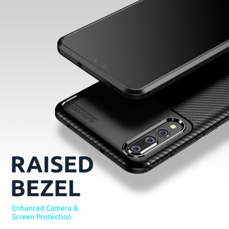 Olixar Carbon Fibre Samsung Galaxy A01 Case - Black
