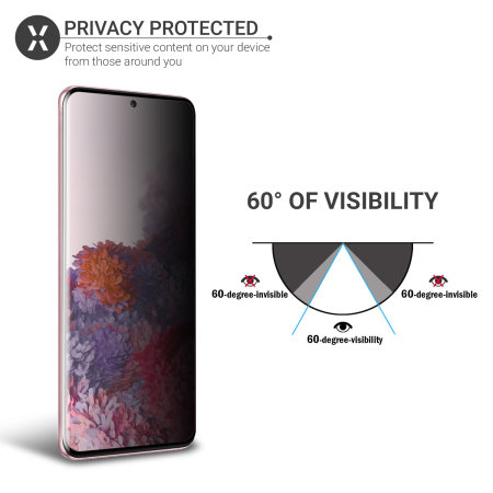 Olixar Samsung S20 Privacy TPU Film Screen Protector 2-in-1 Pack