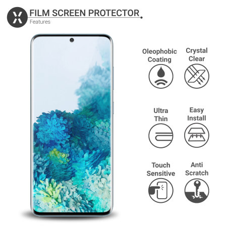 Olixar Samsung S20 Plus Privacy TPU Film Screen Protector 2-in-1 Pack