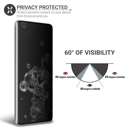 Olixar Samsung S20 Ultra Privacy TPU Film Screen Protector 2-in-1 Pack