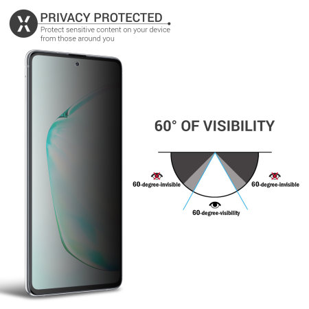 Olixar Samsung Note 10 Lite Privacy TPU Film Screen Protector 2-Pack