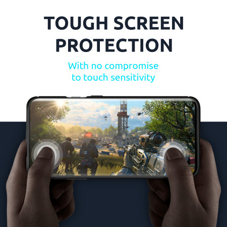 Olixar Sentinel Samsung A01 Case & Glass Screen Protector – Black