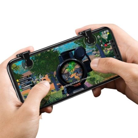 thumbnail image 2 of Universal Phone Game Controller - Metal Trigger Handles For Mobile Gaming 2 of 11