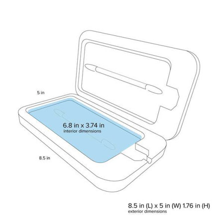 PhoneSoap 3.0 UV Smartphone Sanitiser & Charger - White