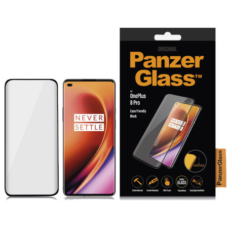 PanzerGlass Case Friendly OnePlus 8 Pro Glass Screen Protector - Black