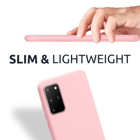 Olixar iPhone SE 2020 Soft Silicone Case - Pastel Pink
