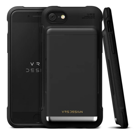 VRS Design Damda Glide Shield iPhone SE 2020 Case - Matt Black