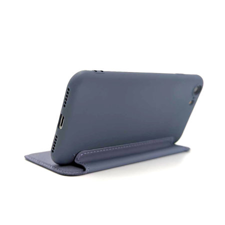 Olixar Soft Silicone iPhone 7 Wallet Case - Grey