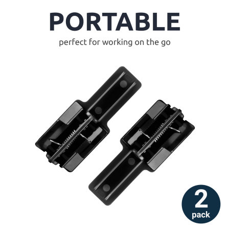 Olixar Dual Screen Laptop Connector Mount for Tablets & Smartphones - 2 Pack