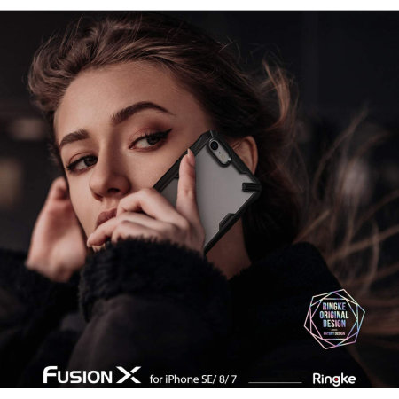 Ringke Fusion X iPhone SE 2020 Case - Black