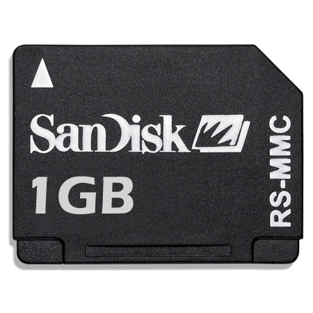 Sandisk Reduced Size Multimedia Card Rsmmc 1gb