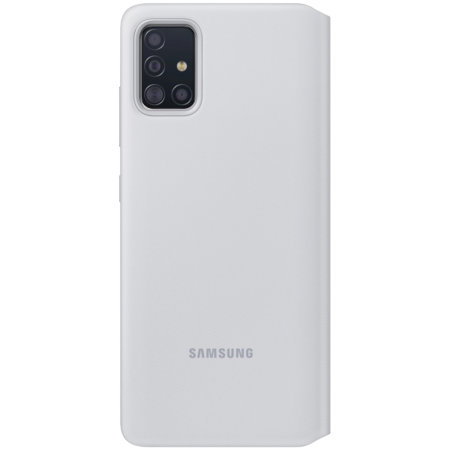 Official Samsung Galaxy A71 (5G) S View Wallet Cover Case - White