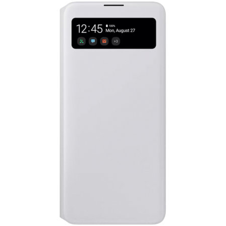 Official Samsung Galaxy A71 (5G) S View Wallet Cover Case - White