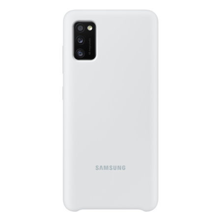 Official Samsung Galaxy A41 Silicone Cover Case - White