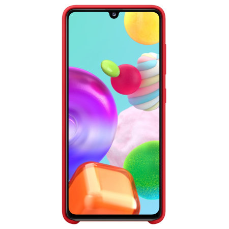 Official Samsung Galaxy A41 Silicone Cover Case - Red