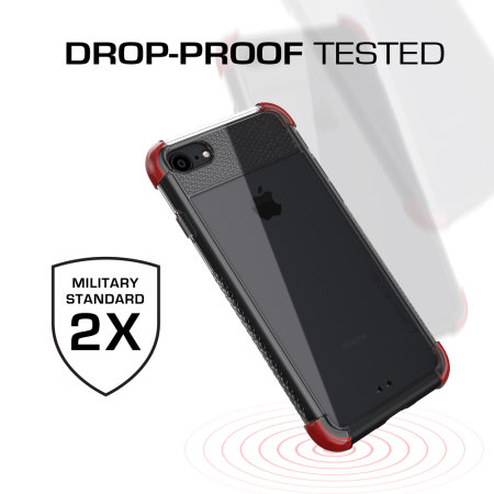 Ghostek Covert 2 iPhone 7 / 8 Tough Case - Clear / Red