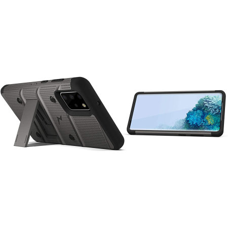 Zizo Bolt Samsung Galaxy S20 Plus Tough Case - Grey / Black