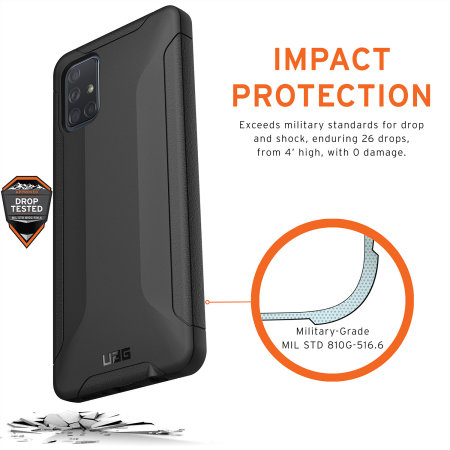 UAG Scout Samsung Galaxy A71 Protective Case - Black