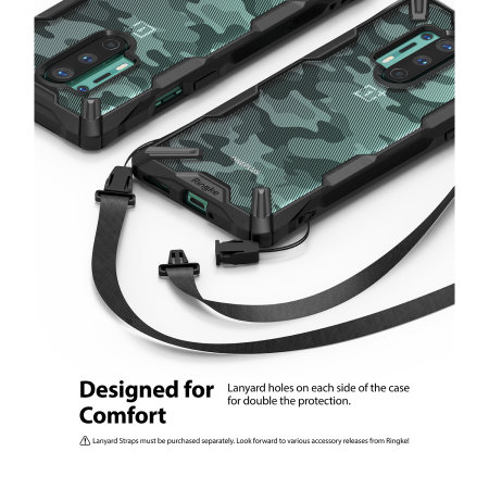 Ringke Fusion X Design OnePlus 8 Pro Case - Camo Black