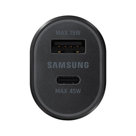 Official Samsung Galaxy S20 45W PD Dual Fast Car Charger - Black