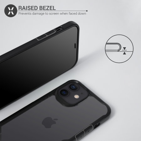 Olixar NovaShield iPhone 12 Bumper Case - Black