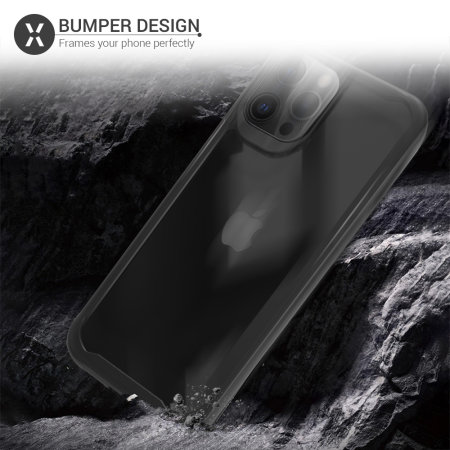 Olixar NovaShield iPhone 12 Pro Max Bumper Case - Black