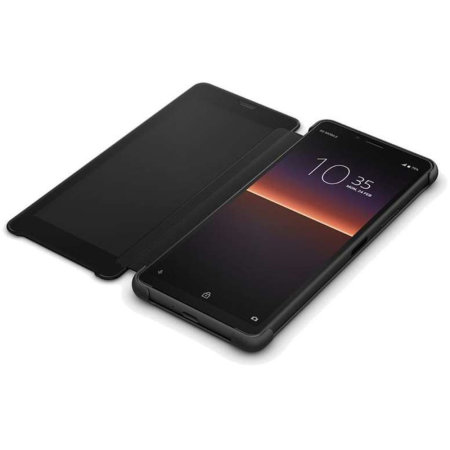 Official Sony Xperia 10 II Style Cover View Case - Black