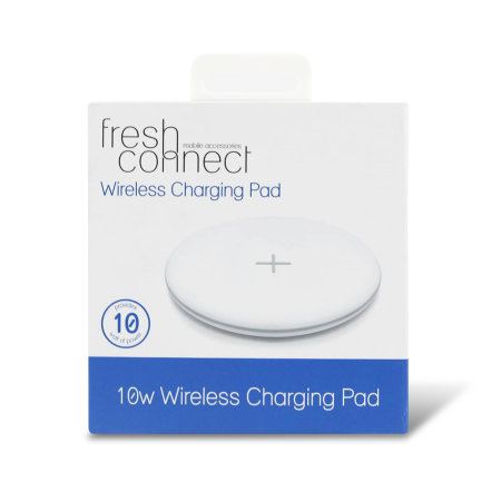 Fresh Connect Ultra Slim 10W Qi Wireless Charging Pad - White