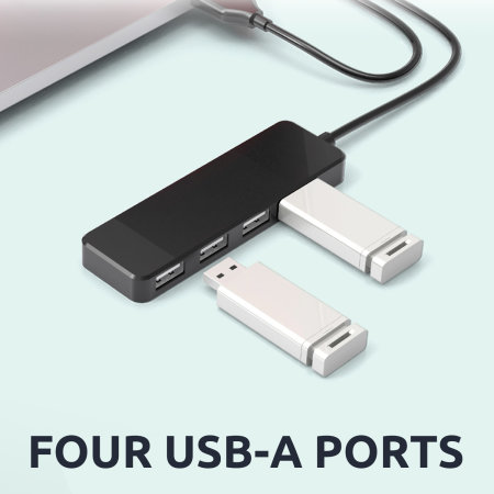 Olixar 4-Port USB Extender Hub For Laptop & PCs