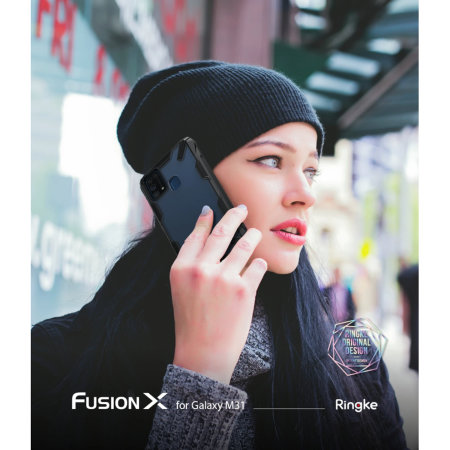Ringke Fusion X Design Samsung Galaxy M31 Case - Camo Black