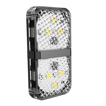 Baseus LED Door Open Warning Safety Flashing Lights - Black - 2 Pack