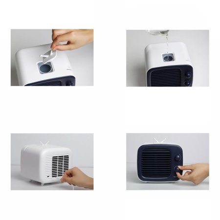 Baseus Desktop Evaporative Air Conditioning Cooling Desk Fan - White